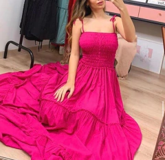 Vestido Longo Detalhe Lastex cod 8054 na internet