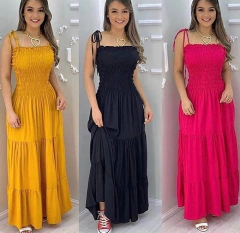 Vestido Longo Detalhe Lastex cod 8054 - comprar online