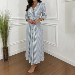 Vestido Longo Listrado DL 4026 - comprar online