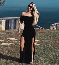 Vestido longo ombro a ombro Cod 0504