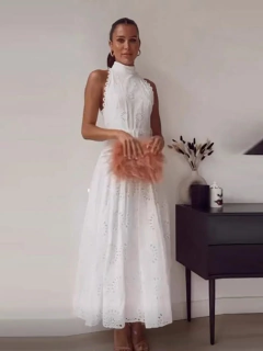 Vestido Branco Rebeca DL 1464 - Dally Modas