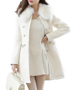 Sobretudo Lã Batida Com Gola cod 0807 na internet