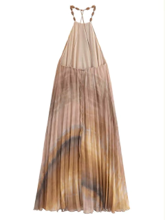 Vestido Plissado Andrea cod 250 - Dally Modas