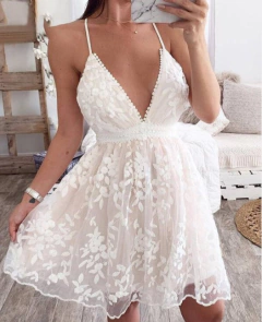 Vestido Bordado De Renda cod 5059