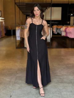 Vestido Longo Zíper Frontal DL 9207 na internet