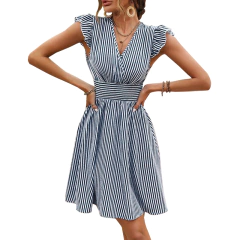 Vestido Curto Listrado DL 7009