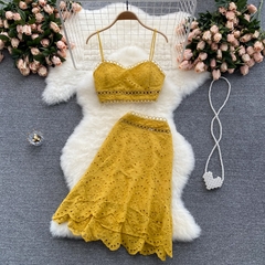 Imagem do Conjunto Cropped e Saia cod 0239