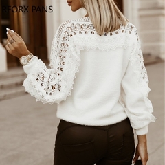 Blusa de Renda Manga Longa cod 6024 - comprar online