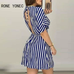 Vestido Curto Listrado cod 8098 - comprar online