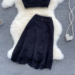 Conjunto Cropped e Saia cod 0239 - comprar online