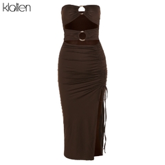 Vestido Midi Recortes cod 0263 - comprar online