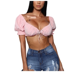 Top Cropped com Amarração cod 5004 - Dally Modas