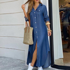 Vestido Longo Botões cod 2434 - comprar online
