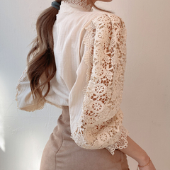 Blusa De Renda Manga Longa Cod 5005