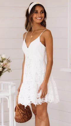 Vestido de Alcinha Detalhe em Renda cod 1985 na internet