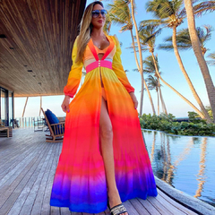 Saída De Praia Longa Estampada cod 1152
