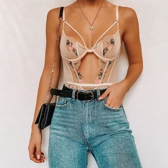 Imagem do Body Floral Bordado cod 4074