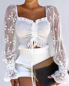 Blusa Manga Branca cod 0218