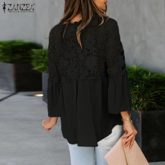 Blusa Manga Longa Com Reda COD 0135