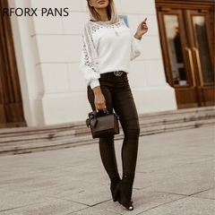 Blusa de Renda Manga Longa cod 6024 - Dally Modas
