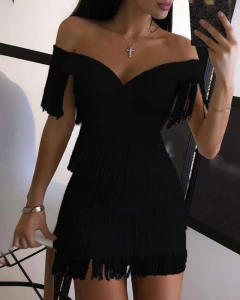 Vestido de Franja cod 0414 - comprar online