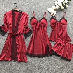 Conjunto Pijama 4 Peças cod 2409 - Dally Modas