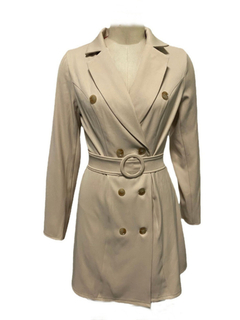 Vestido Sobretudo Feminino Elegante DL 4057 - Dally Modas
