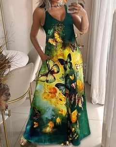 Vestido Estampa De Borboletas DL 2892