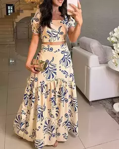 Conjunto Top e Saia DL 9822