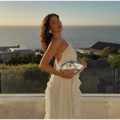 Vestido Branco Babados Cod 355 - loja online