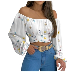 Cropped Manga Longa Melina cod 1087 - comprar online