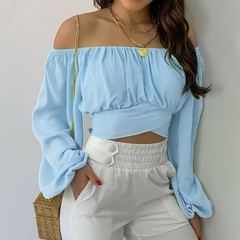 Cropped Manga Longa Melina cod 1087 - loja online