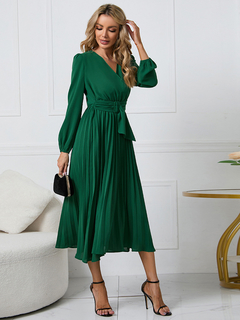 Vestido Midi Plissado DL 766 - comprar online
