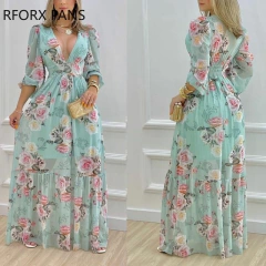 Vestido Longo Estampa Floral cod 0707