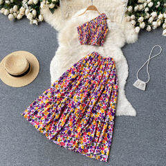 Conjunto Top e Saia Estampado cod 8016 - comprar online
