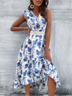 Vestido Midi Estampado DL 301