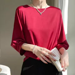Blusa Feminina de Cetim Elegante DL 5020 - loja online