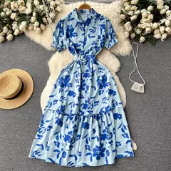 Vestido Estampado Lorrana DL 2725 na internet