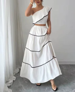 Conjunto Top e Saia Longa Cod 333 - Dally Modas