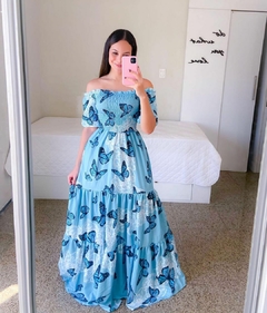 Vestido Longo Estampa cod 1129 - comprar online