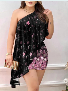Vestido Curto Estampa Floral DL 754 - comprar online