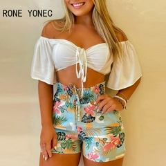 Conjunto Top Cropped e Shorts 1279