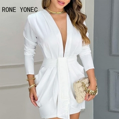 Vestido Branco Manga Longa Cod 0019 na internet