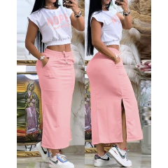 Conjunto top e Saia DL 979 - comprar online