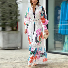 Vestido Longo Estampado DL 727
