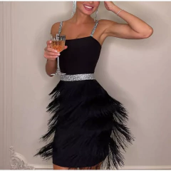 Vestido de Franja Luxo DL 206 na internet