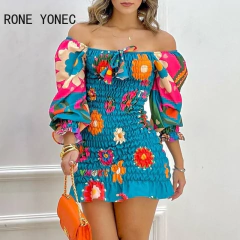 Vestido Curto Estampa Floral cod 1254 - comprar online