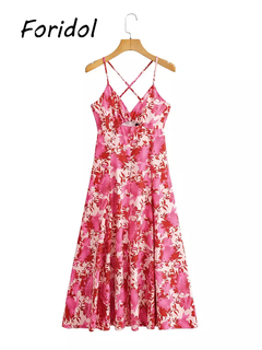 Vestido Curto Estampa Floral DL 352 - comprar online