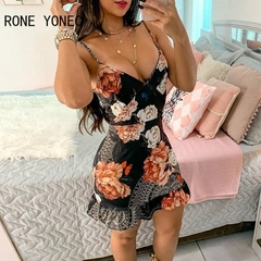 Vestido Curto Estampa Floral DL 421 - comprar online