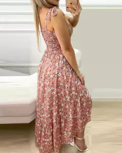 Vestido Longo Floral DL 322 - comprar online